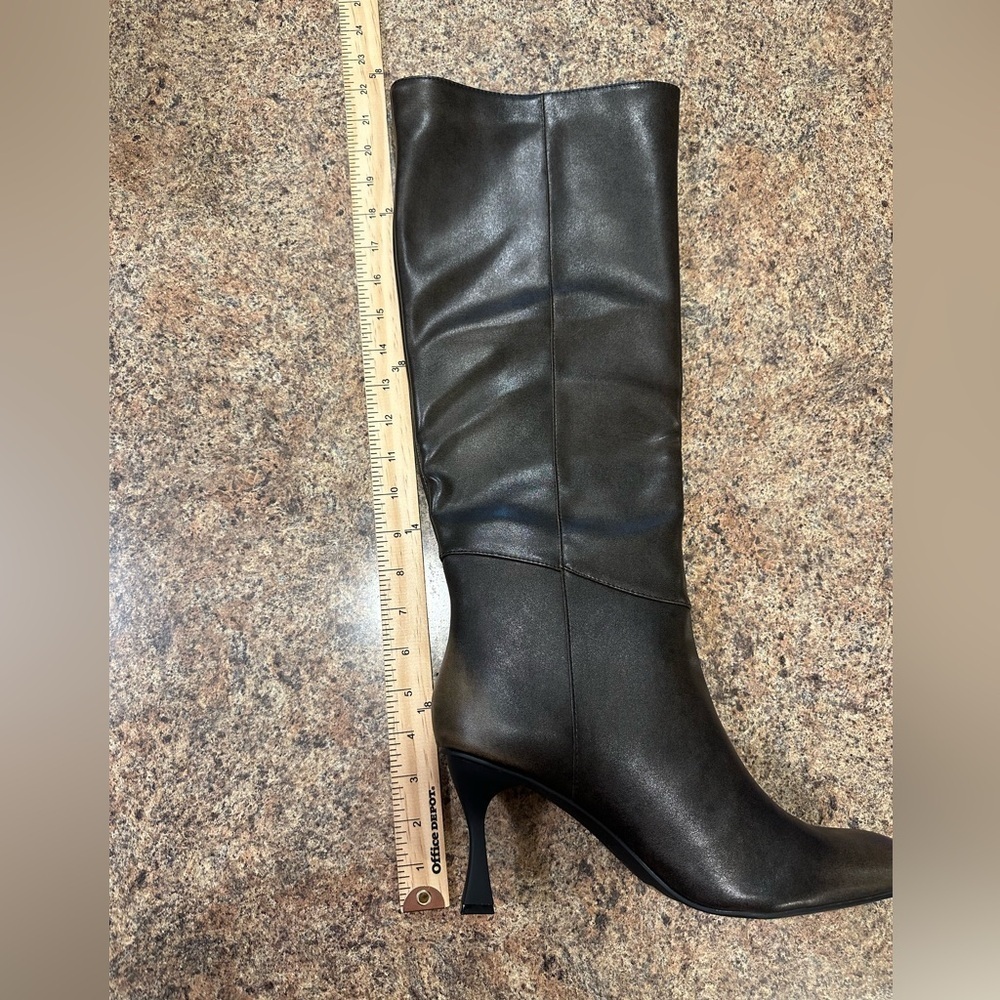 Oasis Society Pull On Pointed Toe Knee High Boots Faded Black Womens Size 10 - Picture 13 of 15